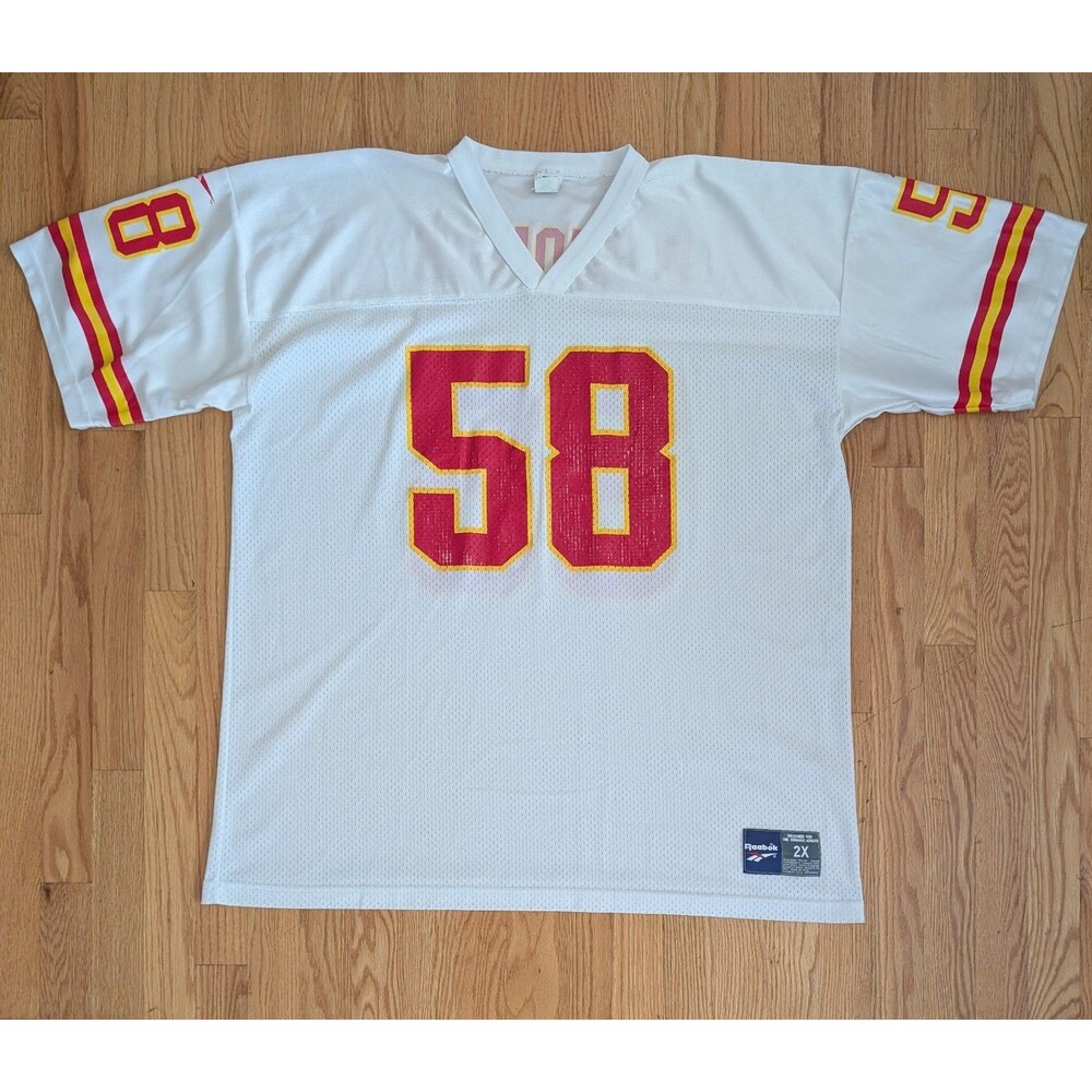 Vintage Derrick Thomas Reebok Kansas City Chiefs #58 NFL Jersey 2XL USA Made